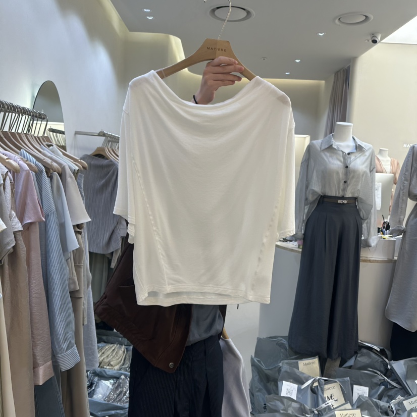 MATIERE韓國㊣直郵東大門代購女裝新品推薦人氣熱賣時尚T恤MATIERET恤圖色2