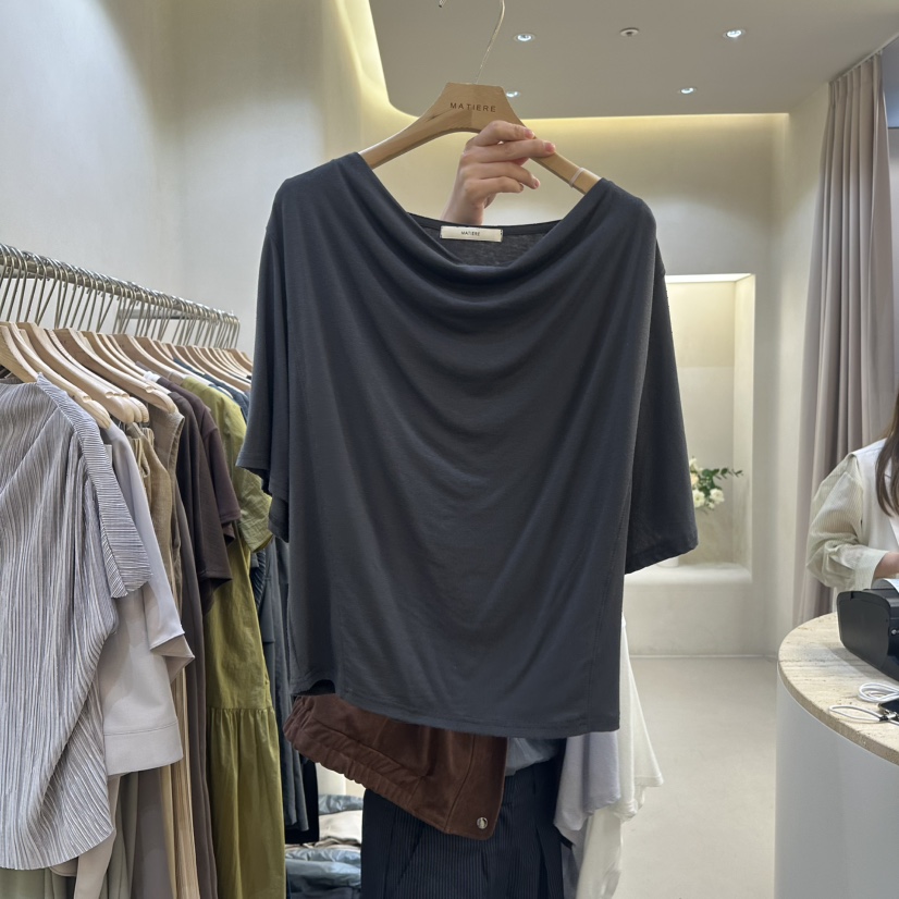 MATIERE韓國㊣直郵東大門代購女裝新品推薦人氣熱賣時尚T恤MATIERET恤圖色3