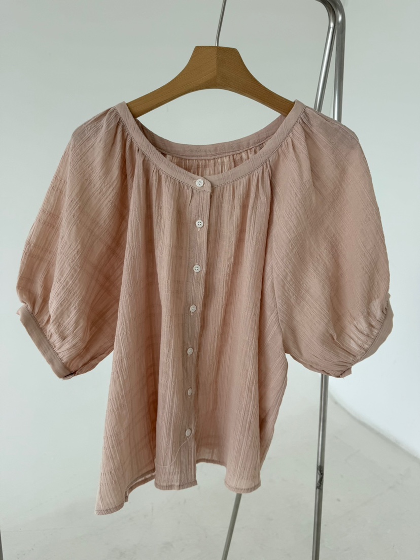 BROWNS-P韓國直郵㊣東大門實拍女裝新品時尚25春夏襯衫蕾絲衫BROWNS-P襯衫/蕾絲衫圖色3