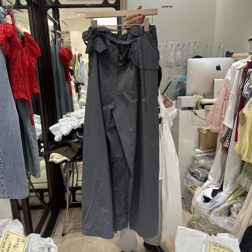 THEMORYPARK韓國直郵㊣女裝新品休閑25春夏人氣時尚裙褲腰帶THE MORY PARK裙褲