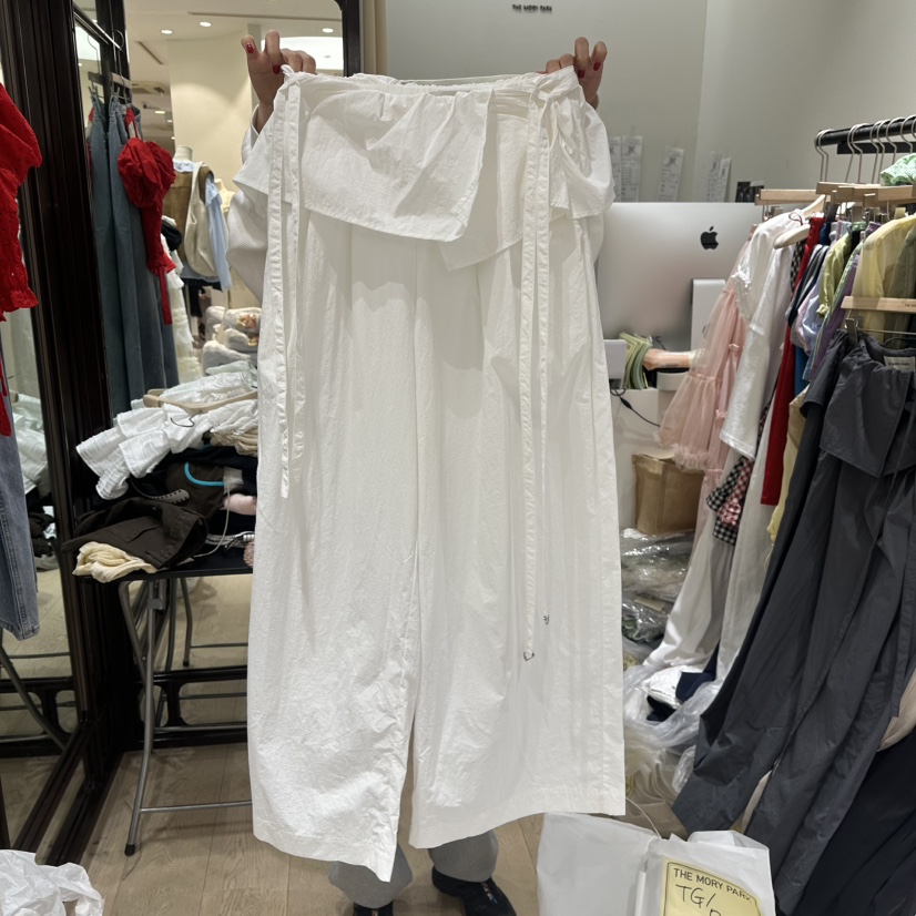 THEMORYPARK韓國直郵㊣女裝新品休閑25春夏人氣時尚裙褲腰帶THE MORY PARK裙褲
