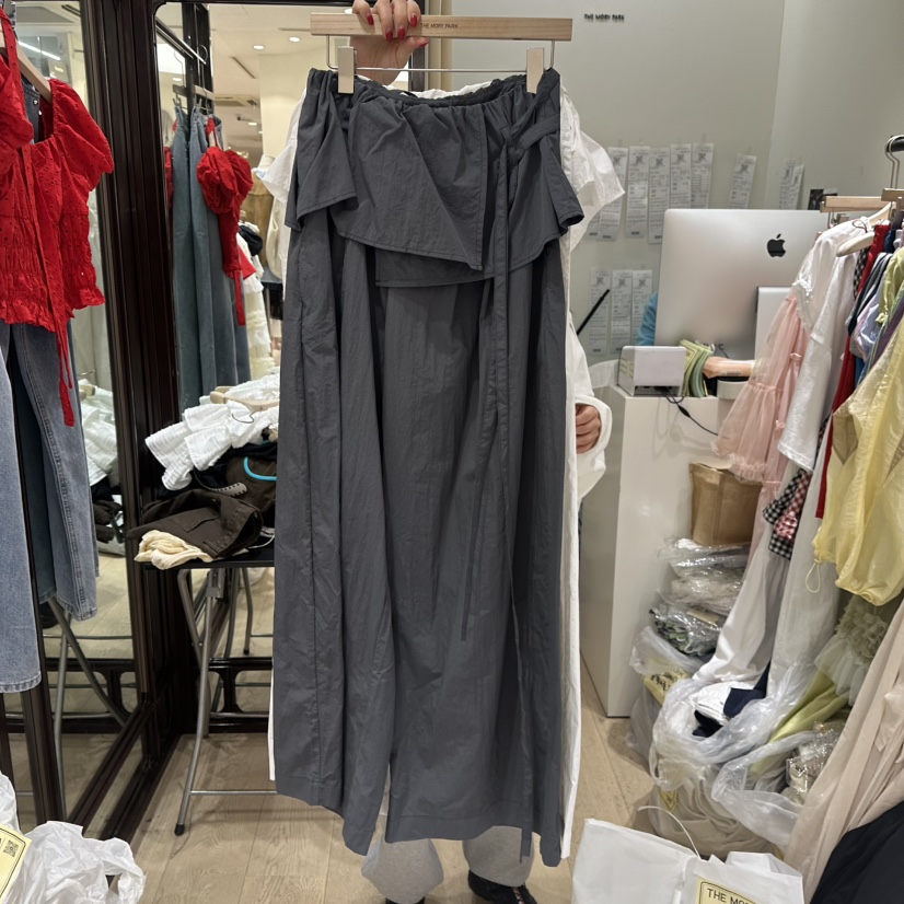 THEMORYPARK韓國直郵㊣女裝新品休閑25春夏人氣時尚裙褲腰帶THE MORY PARK裙褲圖色2