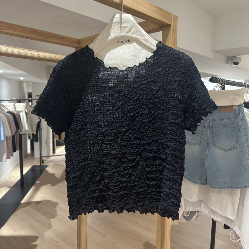 APPROACH0.1韓國直郵㊣東大門實拍女裝新品熱賣25春夏休閑T恤APPROACH0.1T恤圖色3