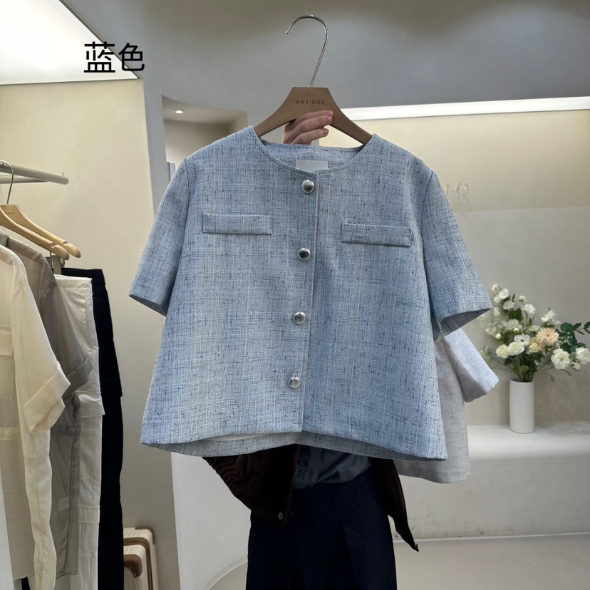 MATIERE直郵韓國代購㊣女裝新品推薦休閑25春夏熱賣人氣夾克MATIERE夾克圖色2