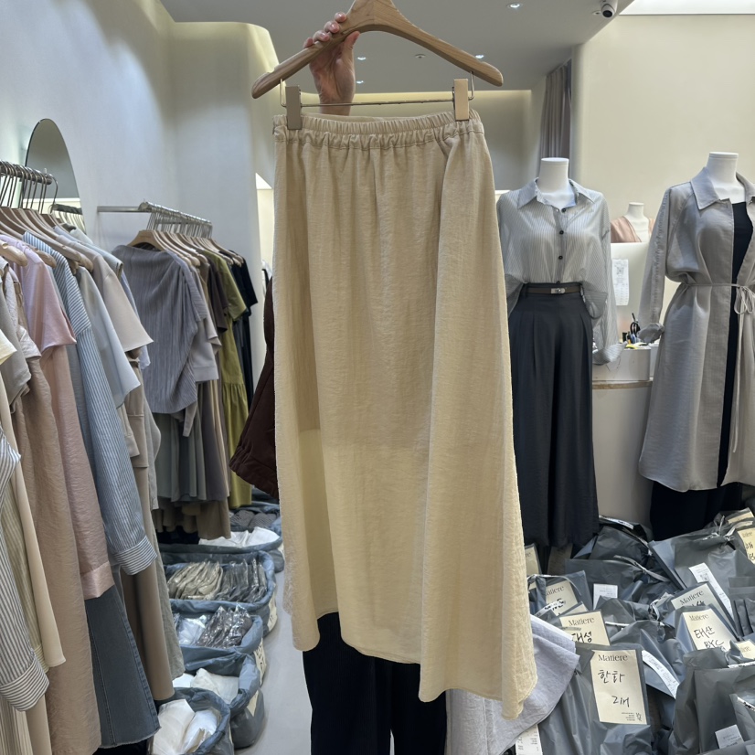 MATIERE直郵韓國代購㊣女裝新品熱賣休閑人氣25春夏時尚長裙MATIERE長裙
