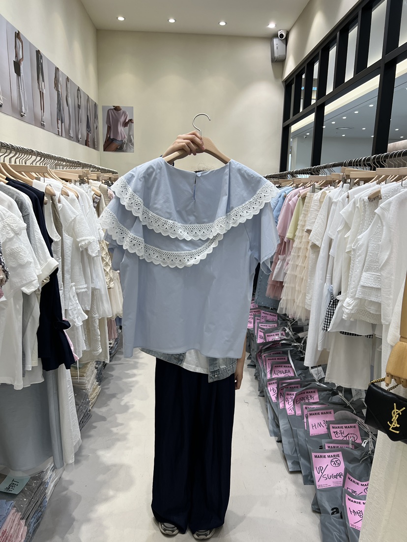 MARIE MARIE直郵韓國代購㊣女裝新品人氣推薦襯衫蕾絲衫蕾絲MARIE MARIE襯衫/蕾絲衫
