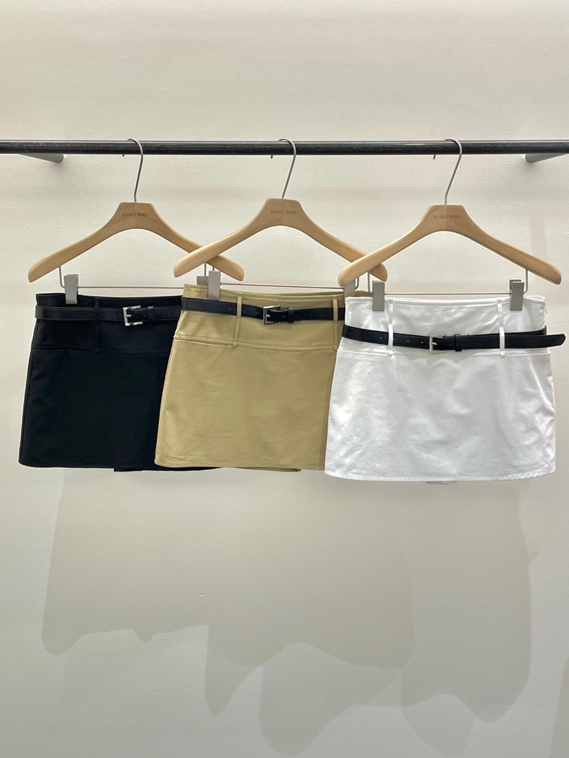 OBSESS韓國直郵㊣女裝新品25春夏推薦人氣時尚熱賣裙褲含腰帶OBSESS/EARLY BIRD裙褲