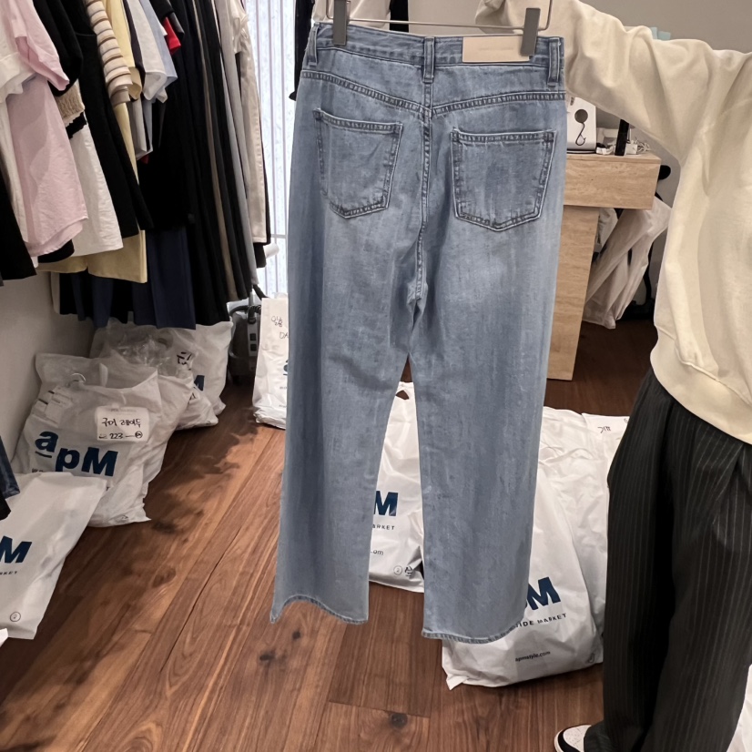UNDERSTANDING韓國直郵㊣女裝新品熱賣推薦休閑人氣時尚牛仔褲UNDERSTANDING牛仔褲