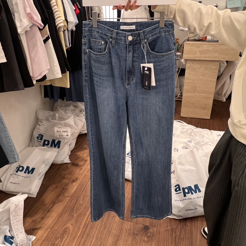 UNDERSTANDING韓國直郵㊣女裝新品熱賣推薦休閑人氣時尚牛仔褲UNDERSTANDING牛仔褲圖色2