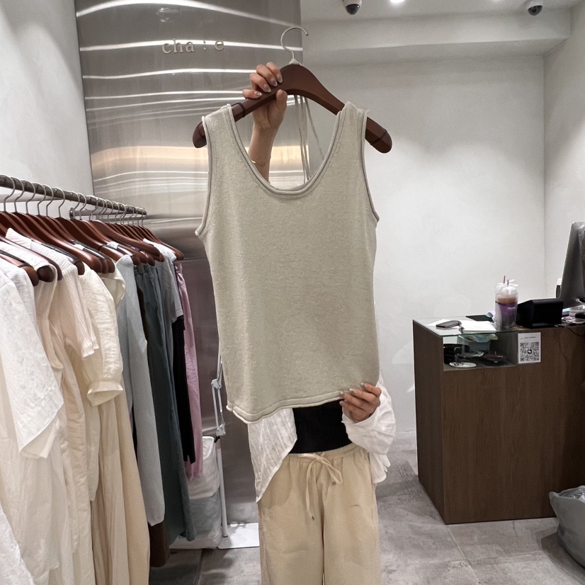 CHAE直郵韓國代購㊣女裝新品25春夏時尚人氣吊帶背心含腰繩CHAE吊帶/背心