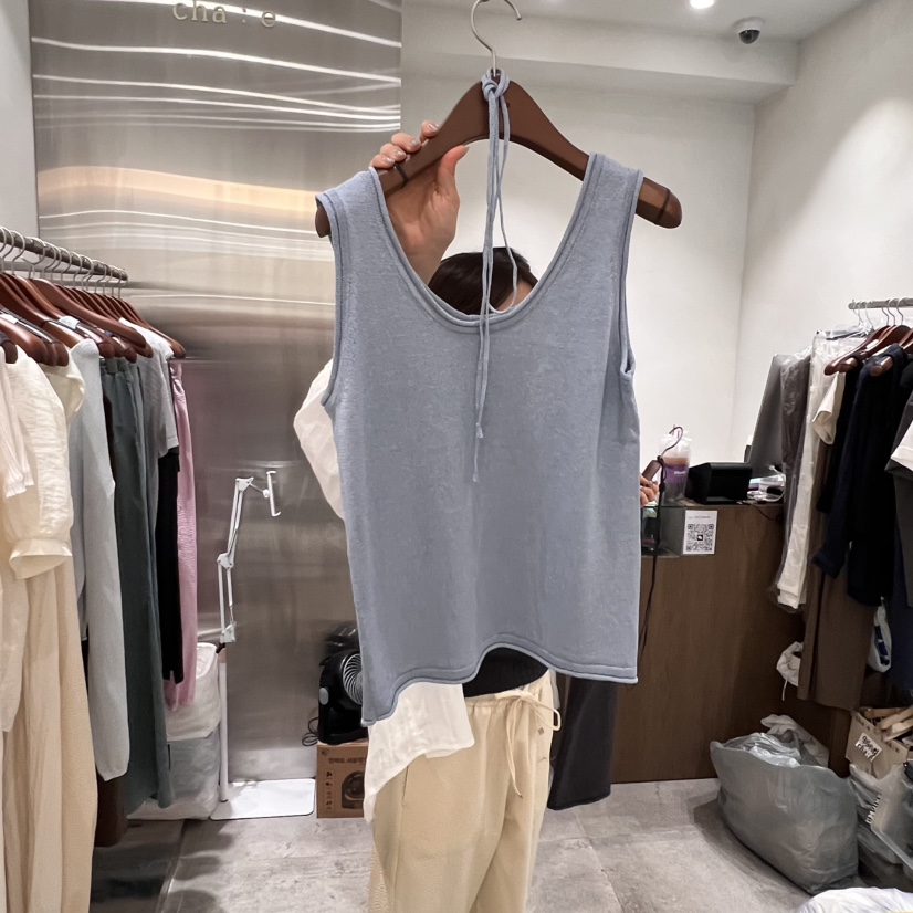 CHAE直郵韓國代購㊣女裝新品25春夏時尚人氣吊帶背心含腰繩CHAE吊帶/背心圖色2