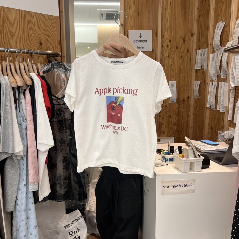 PROJECTVIEW韓國直郵㊣女裝新款25春夏推薦熱賣人氣時尚T恤PROJECTVIEWT恤