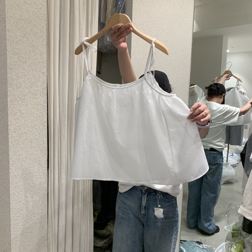 SSEMIENNE直郵韓國代購㊣女裝新品25春夏休閑人氣熱賣吊帶背心SSEMIENNE吊帶/背心