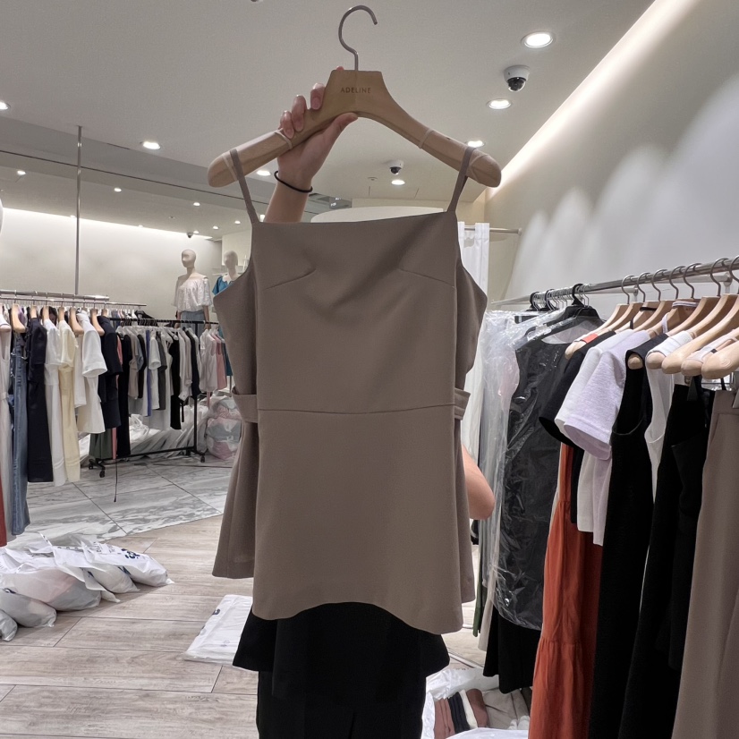 ADELINE韓國㊣直郵東大門代購女裝新品推薦休閑時尚吊帶背心ADELINE吊帶/背心