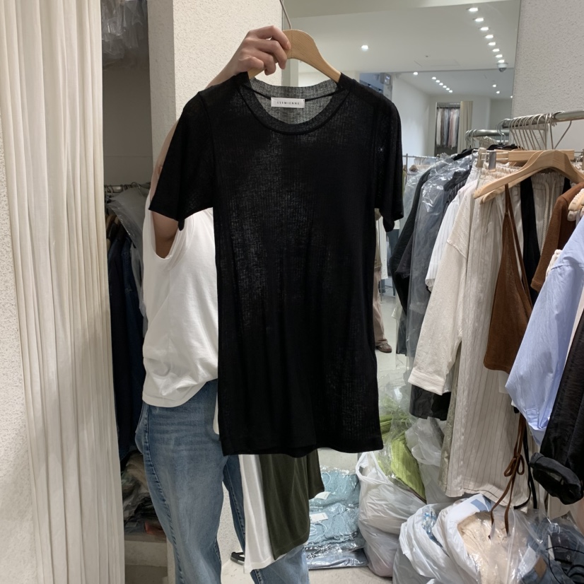 SSEMIENNE韓國㊣直郵東大門代購女裝新款人氣時尚推薦休閑T恤SSEMIENNET恤圖色3