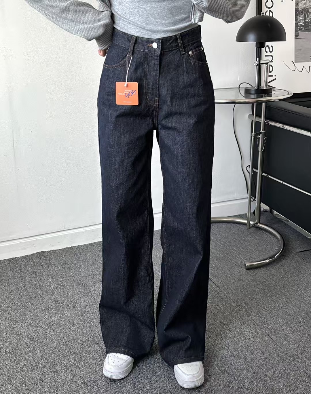 STUDIO-GRAY 스튜디오그레이直郵韓國代購㊣女裝新款25春夏牛仔褲STUDIO-GRAY牛仔褲
