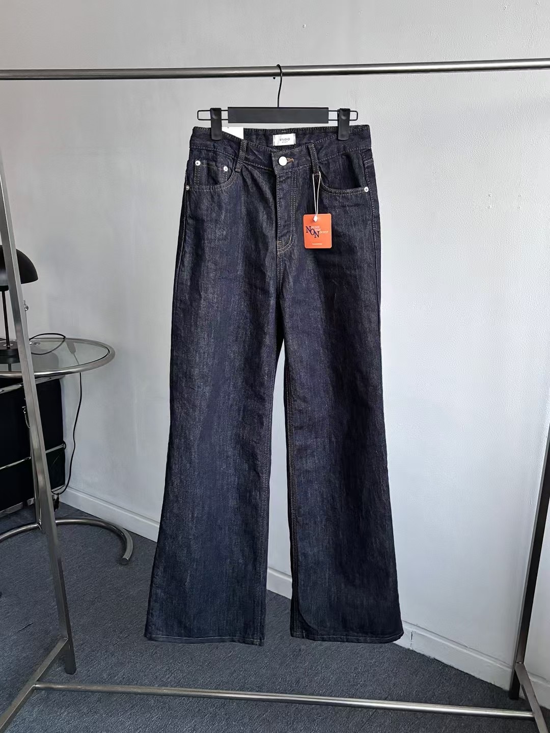 STUDIO-GRAY 스튜디오그레이直郵韓國代購㊣女裝新款25春夏牛仔褲STUDIO-GRAY牛仔褲