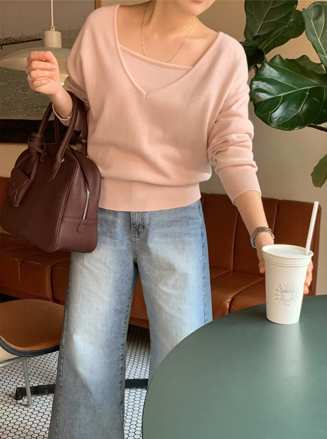 LURE韓國㊣直郵東大門代購女裝新品休閑時尚25春夏人氣套裝LURE套裝圖色3