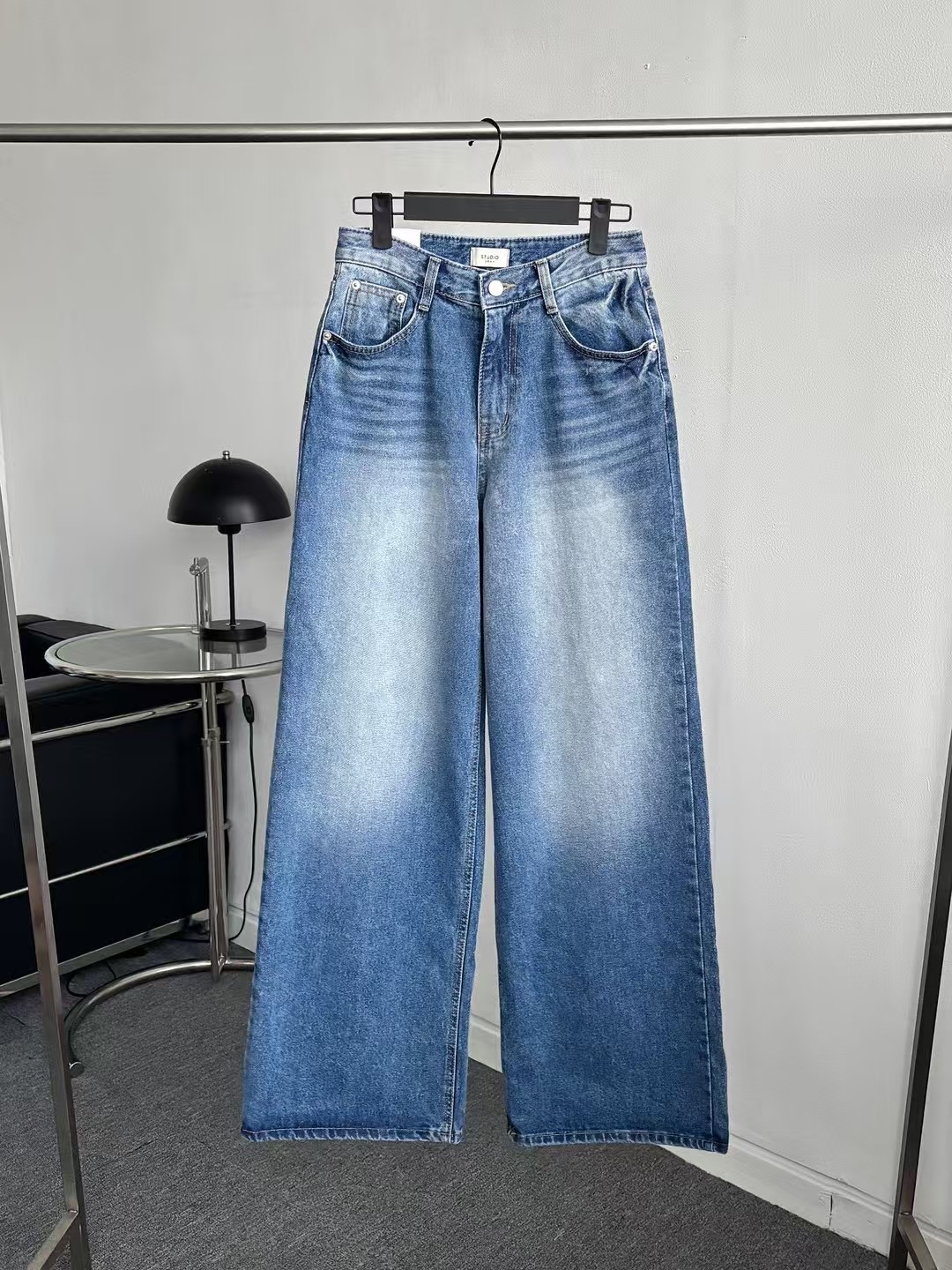 STUDIO-GRAY 스튜디오그레이韓國直郵㊣東大門實拍女裝新品25春夏牛仔褲STUDIO-GRAY牛仔褲