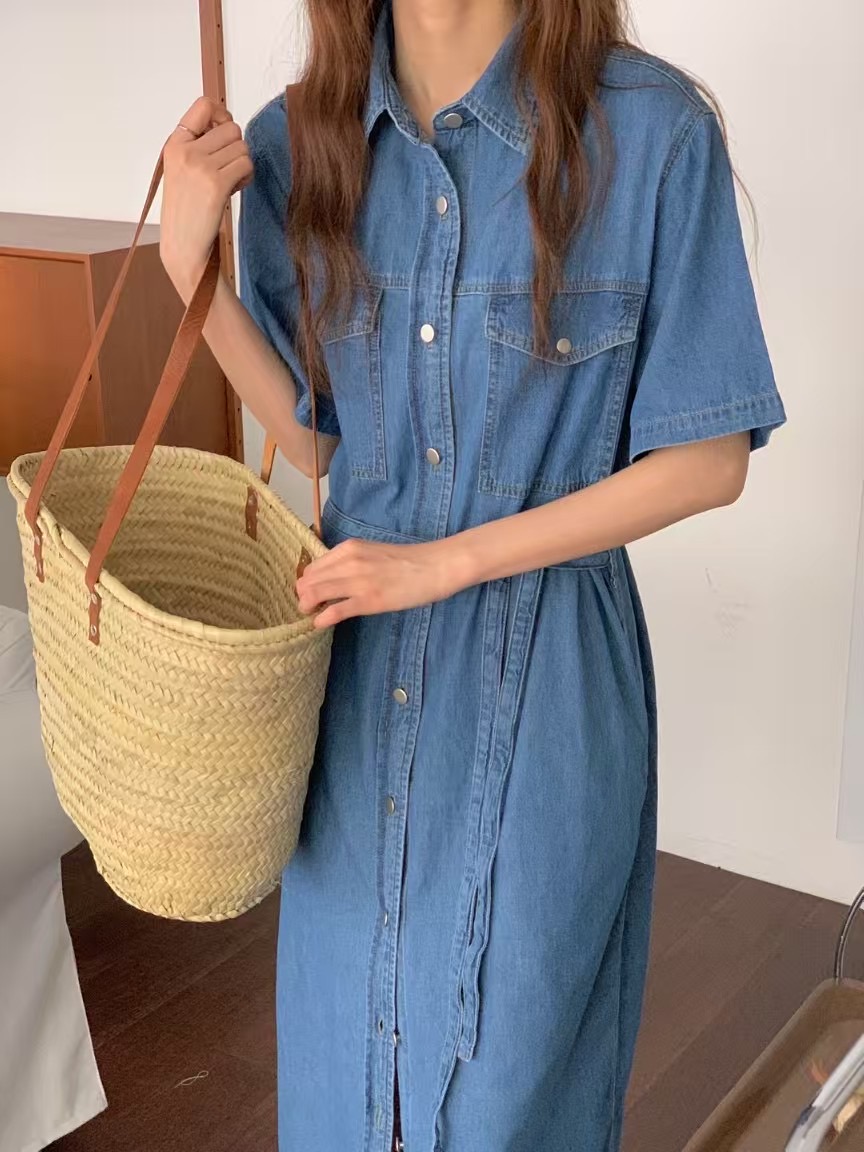 LURE直郵韓國代購㊣女裝新品熱賣人氣推薦休閑時尚25春夏連衣裙LURE連衣裙