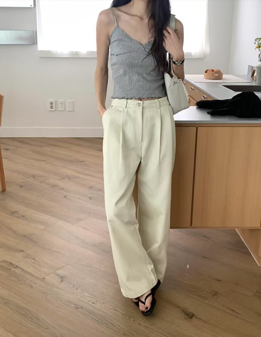 LURE韓國直郵㊣東大門實拍女裝新款熱賣25春夏推薦休閑休閑褲LURE休閑褲