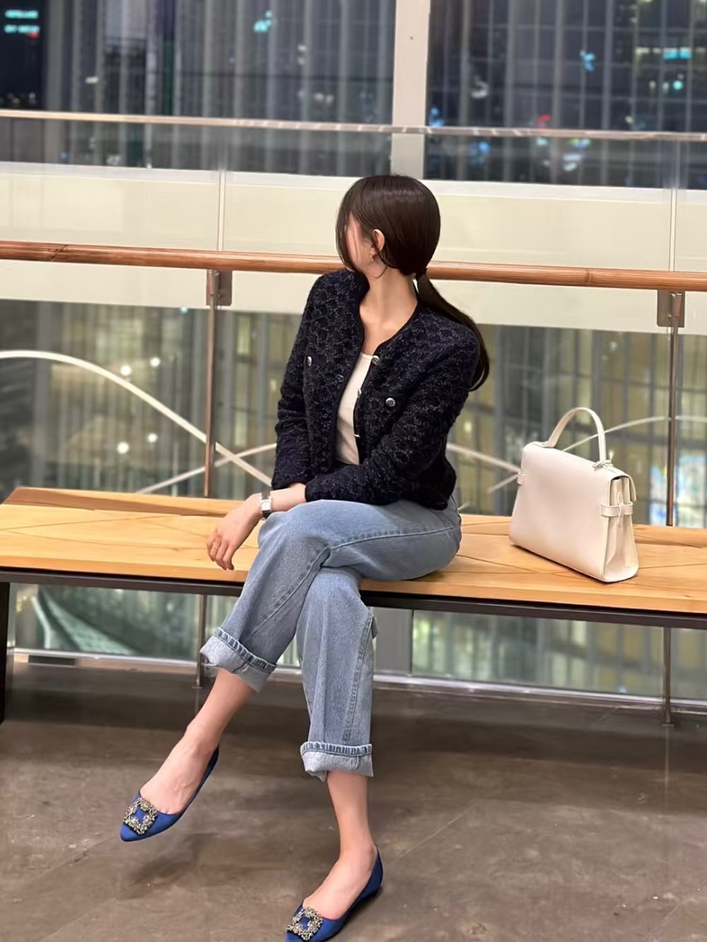 STUDIO-GRAY 스튜디오그레이韓國㊣直郵東大門代購女裝新款推薦牛仔褲STUDIO-GRAY牛仔褲