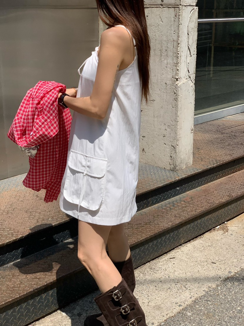 REVE CITE-L韓國直郵女裝新品人氣休閑時尚真品連衣裙口袋REVE CITE連衣裙