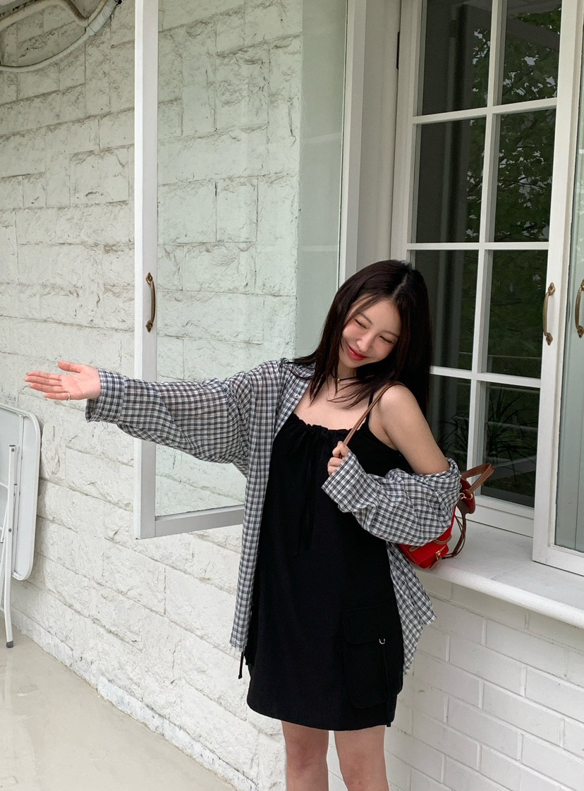 REVE CITE-L韓國直郵女裝新品人氣休閑時尚真品連衣裙口袋REVE CITE連衣裙