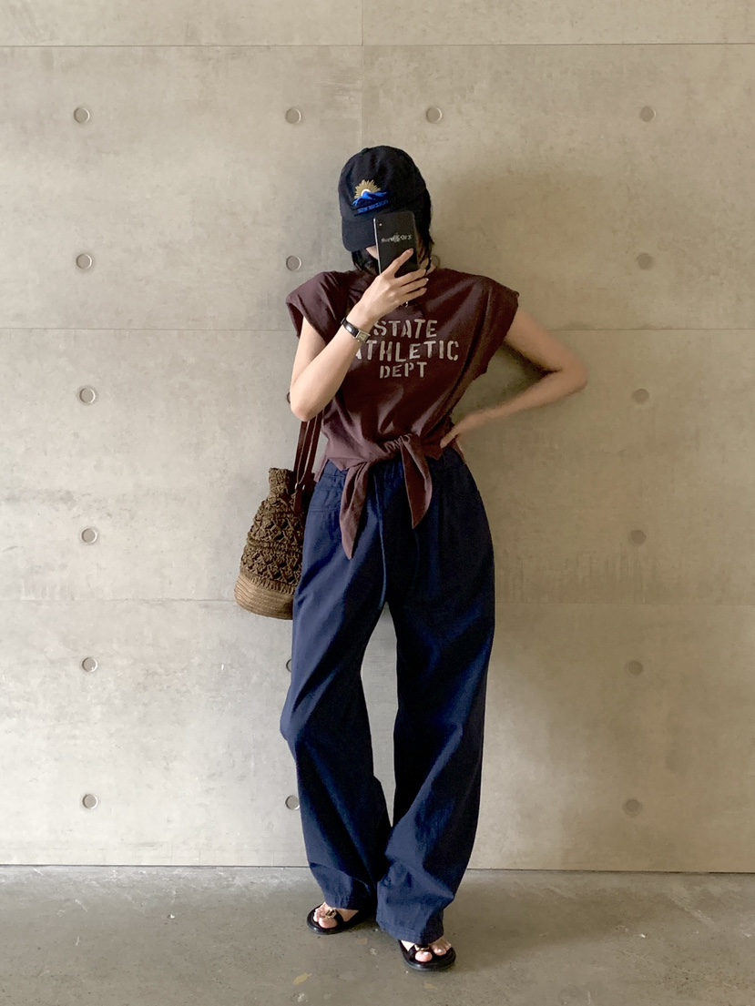 DAVICHI韓國代購女士新款休閑時尚推薦職業25春夏真品休閑褲DAVICHI休閑褲