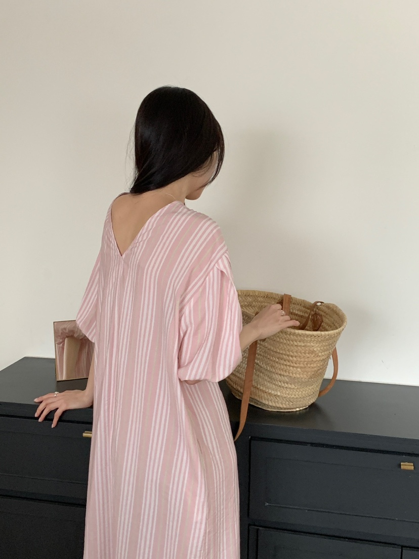 PLANTS ON GRAY東大門實拍女士新款真品職業熱賣25春夏連衣裙PLANTS ON GRAY連衣裙