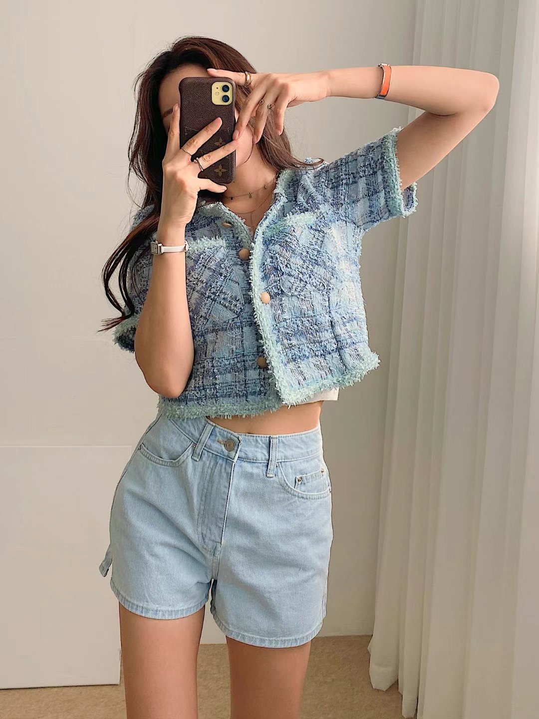 DOUBLEM東大門實拍女裝新品25春夏人氣推薦職業真品時尚短褲DOUBLEM短褲
