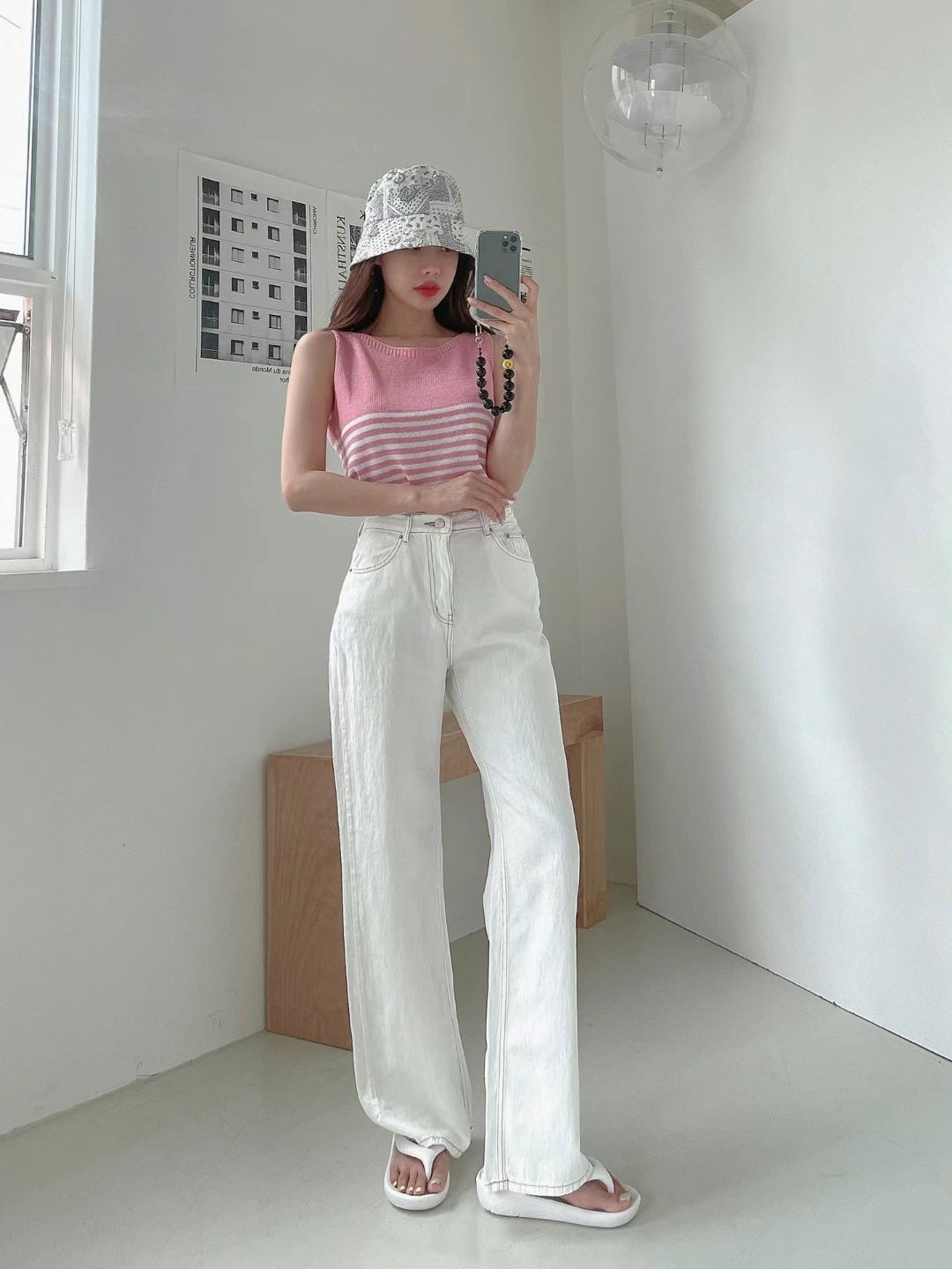 DOUBLEM東大門代購女裝新品真品人氣熱賣25春夏推薦時尚牛仔褲DOUBLEM牛仔褲
