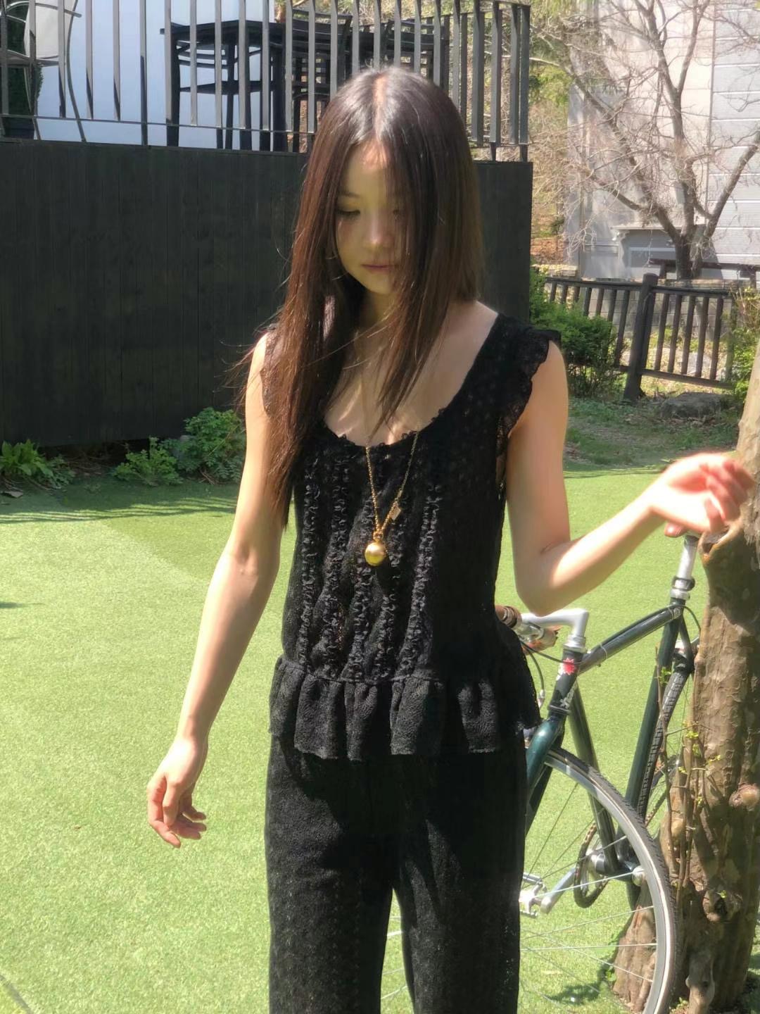 EXCUSE東大門實拍女士新品熱賣真品25春夏休閑推薦吊帶背心EXCUSE吊帶/背心圖色2