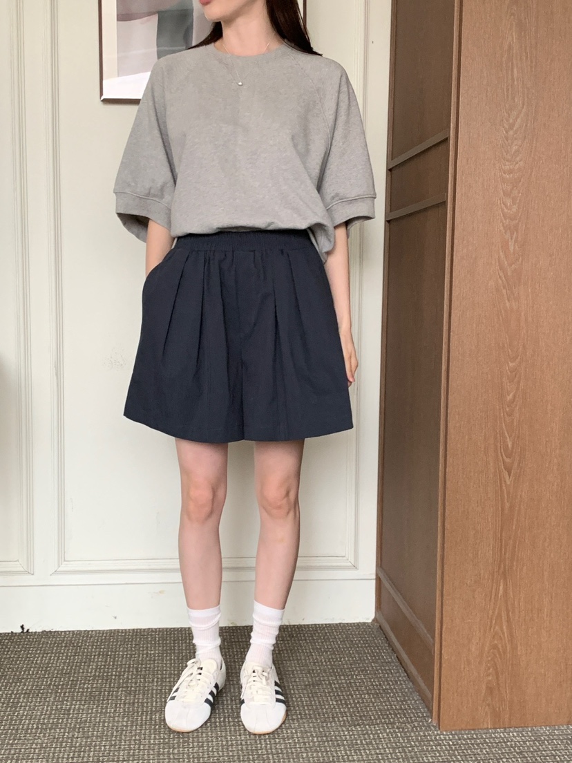 PLANTS ON GRAY韓國直郵女裝新品25春夏熱賣休閑職業短褲PLANTS ON GRAY短褲