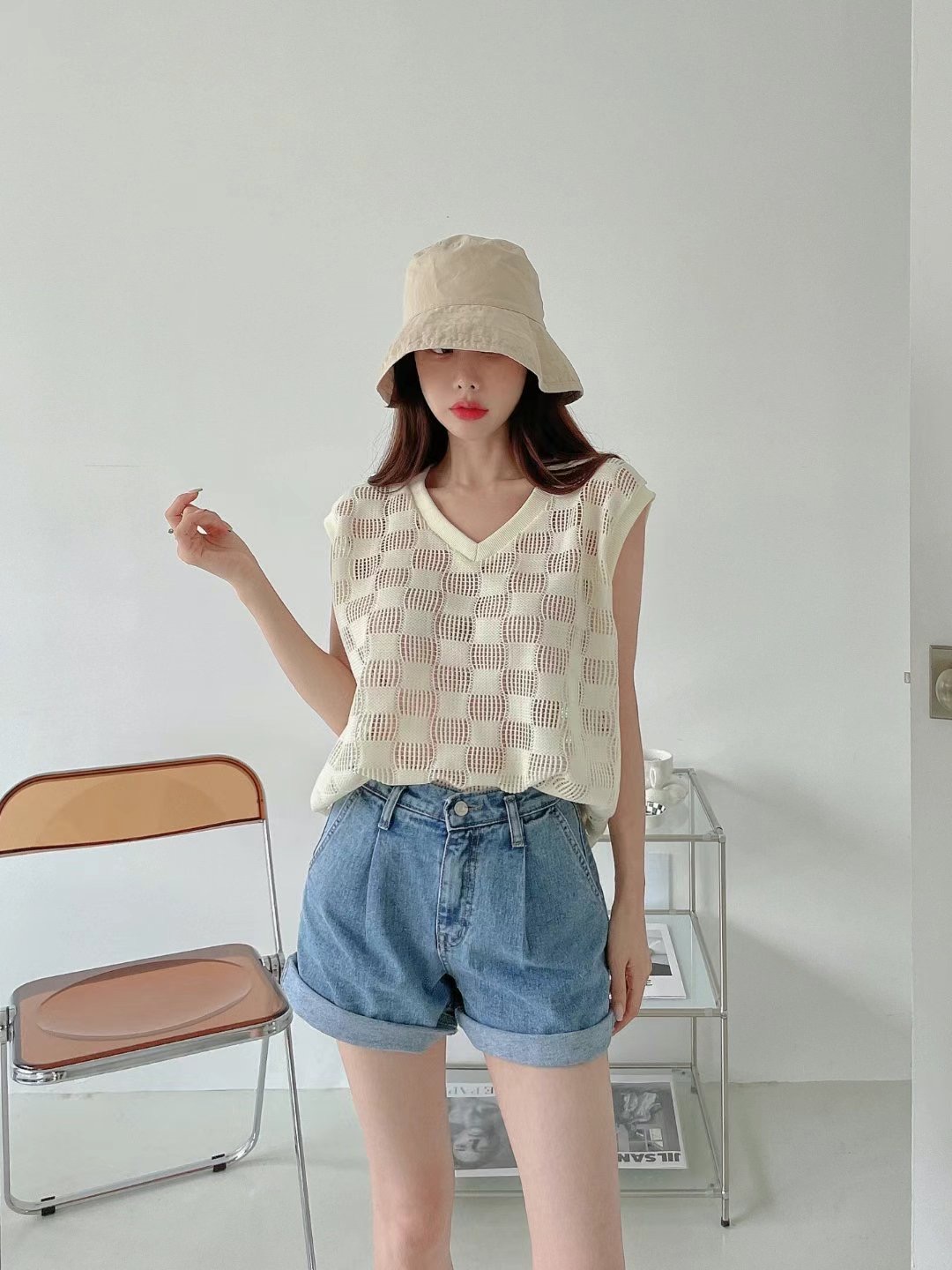 DOUBLEM韓國直郵女裝新款熱賣時尚休閑真品職業25春夏推薦短褲DOUBLEM短褲