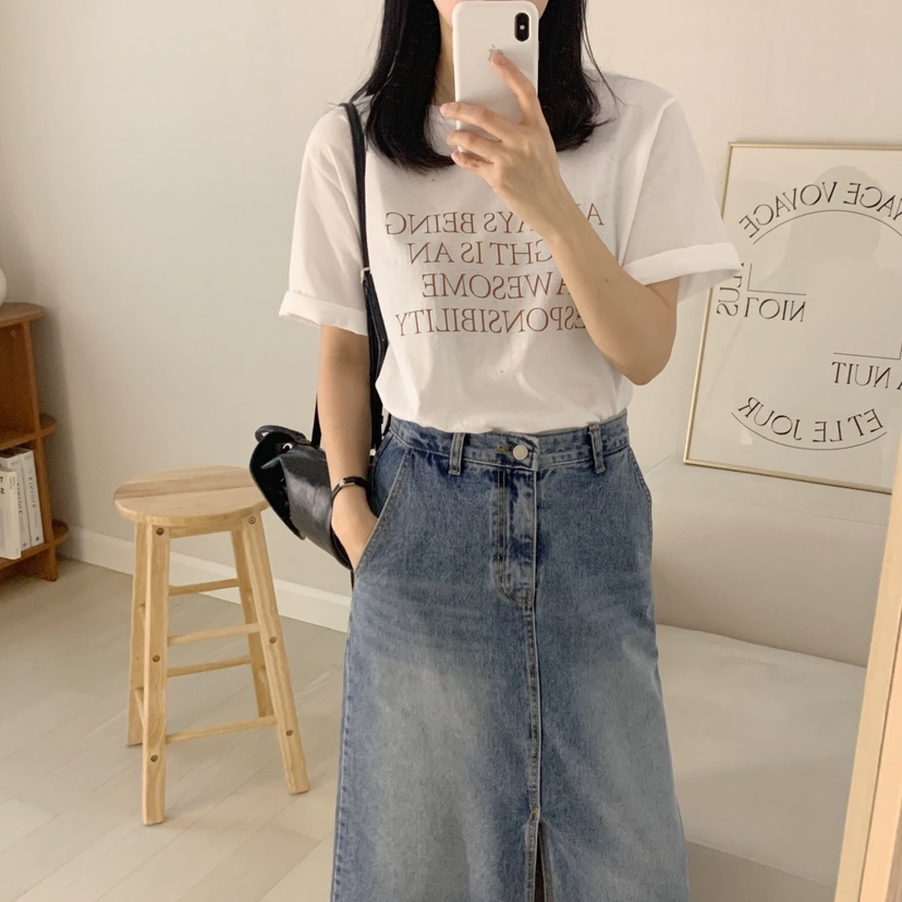 HELLO JINI韓國直郵女裝新款時尚真品休閑職業熱賣25春夏T恤HELLO JINIT恤