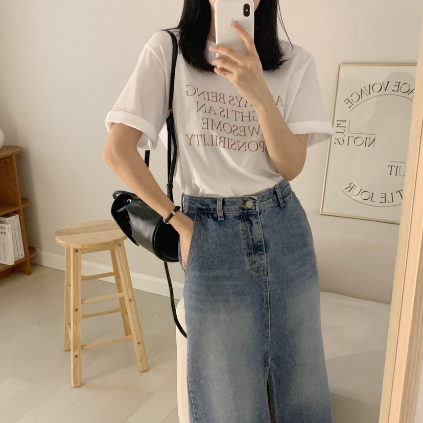 HELLO JINI韓國直郵女裝新款時尚真品休閑職業熱賣25春夏T恤HELLO JINIT恤