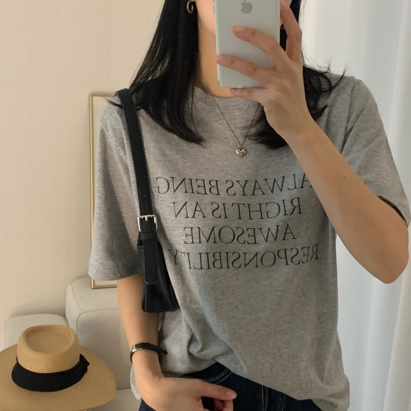 HELLO JINI韓國直郵女裝新款時尚真品休閑職業熱賣25春夏T恤HELLO JINIT恤