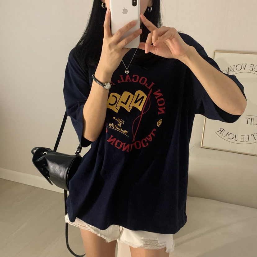 HELLO JINI韓國直郵女士新款時尚真品人氣休閑熱賣推薦T恤HELLO JINIT恤