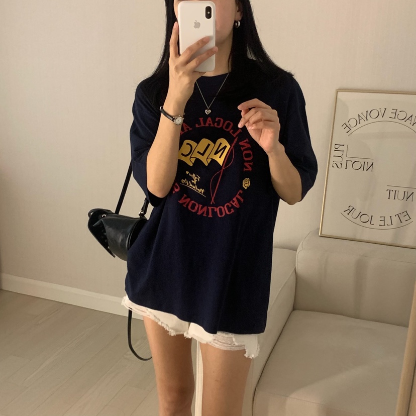 HELLO JINI韓國直郵女士新款時尚真品人氣休閑熱賣推薦T恤HELLO JINIT恤