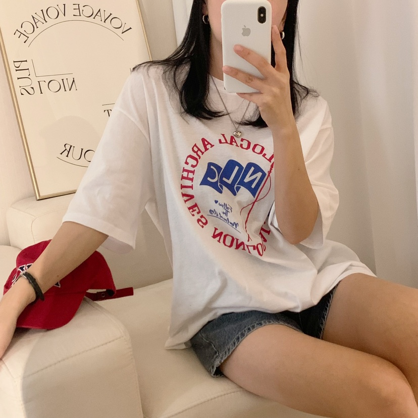 HELLO JINI韓國直郵女士新款時尚真品人氣休閑熱賣推薦T恤HELLO JINIT恤