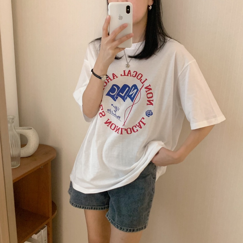 HELLO JINI韓國直郵女士新款時尚真品人氣休閑熱賣推薦T恤HELLO JINIT恤