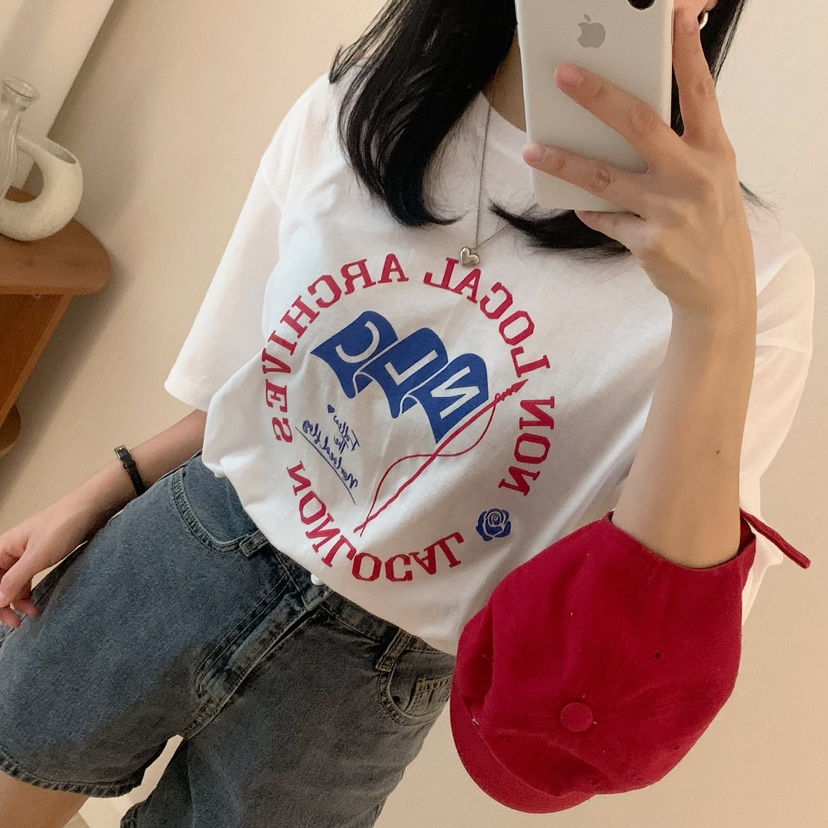 HELLO JINI韓國直郵女士新款時尚真品人氣休閑熱賣推薦T恤HELLO JINIT恤