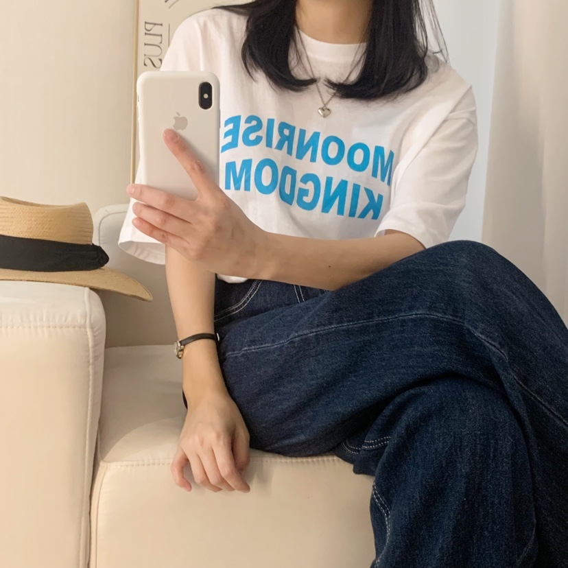 HELLO JINI韓國代購女裝新款時尚25春夏休閑熱賣推薦真品T恤HELLO JINIT恤