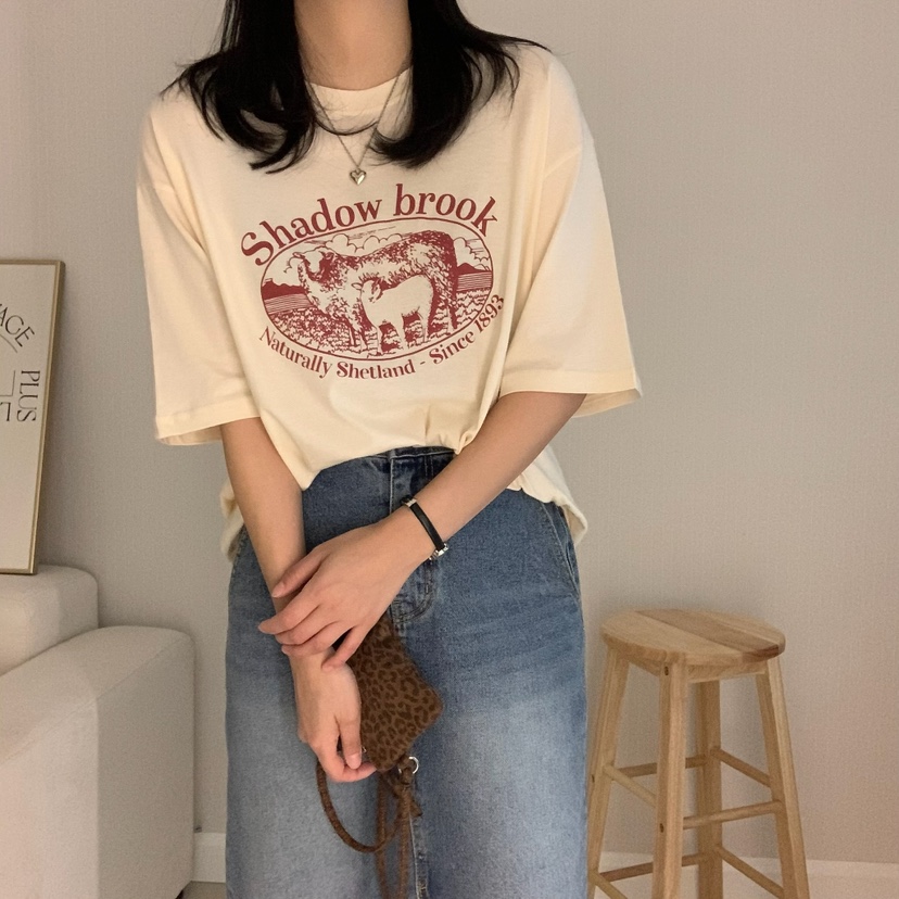 HELLO JINI東大門代購女裝新品推薦25春夏職業熱賣人氣T恤HELLO JINIT恤