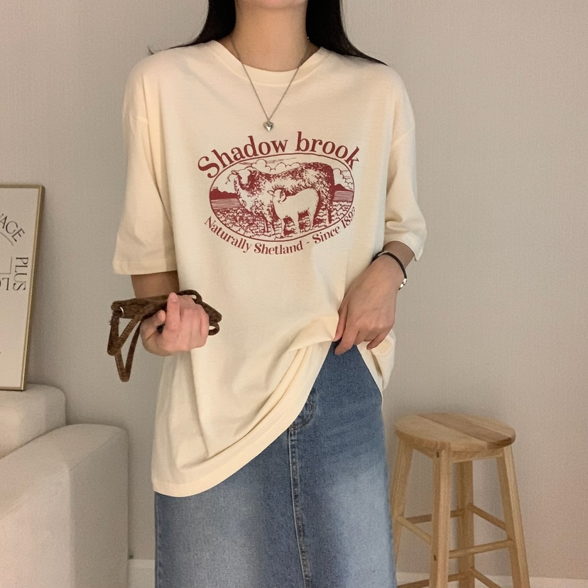 HELLO JINI東大門代購女裝新品推薦25春夏職業熱賣人氣T恤HELLO JINIT恤
