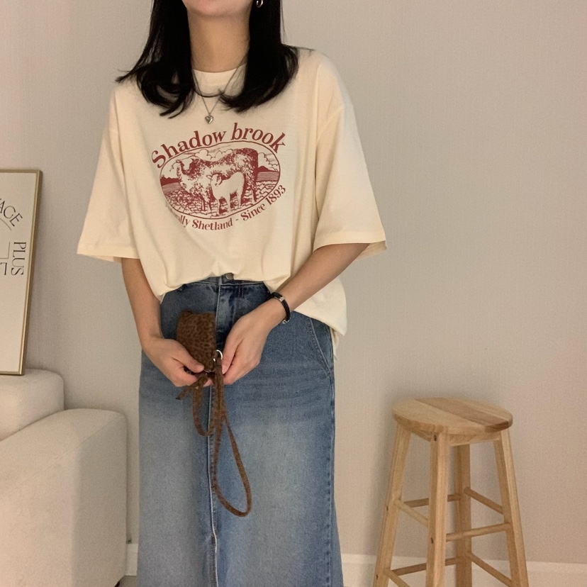 HELLO JINI東大門代購女裝新品推薦25春夏職業熱賣人氣T恤HELLO JINIT恤