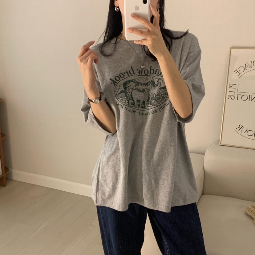 HELLO JINI東大門代購女裝新品推薦25春夏職業熱賣人氣T恤HELLO JINIT恤
