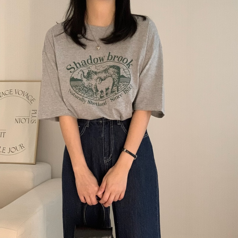 HELLO JINI東大門代購女裝新品推薦25春夏職業熱賣人氣T恤HELLO JINIT恤
