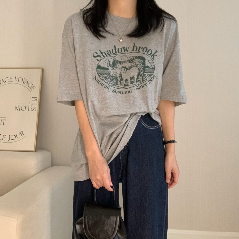 HELLO JINI東大門代購女裝新品推薦25春夏職業熱賣人氣T恤HELLO JINIT恤